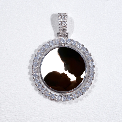 3D Spinning 2-Faced Custom Picture Pendant