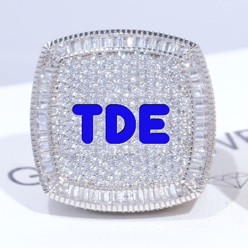 CUSTOM LETTER 3D ICED RING