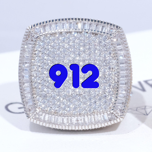 CUSTOM LETTER 3D ICED RING