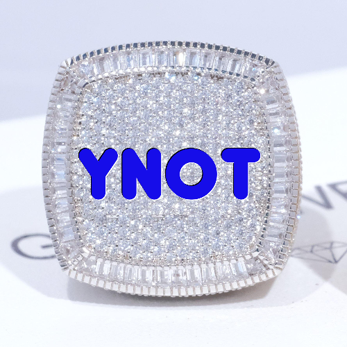 CUSTOM LETTER 3D ICED RING
