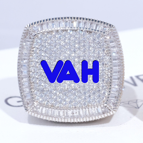 CUSTOM LETTER 3D ICED RING