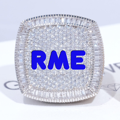 CUSTOM LETTER 3D ICED RING
