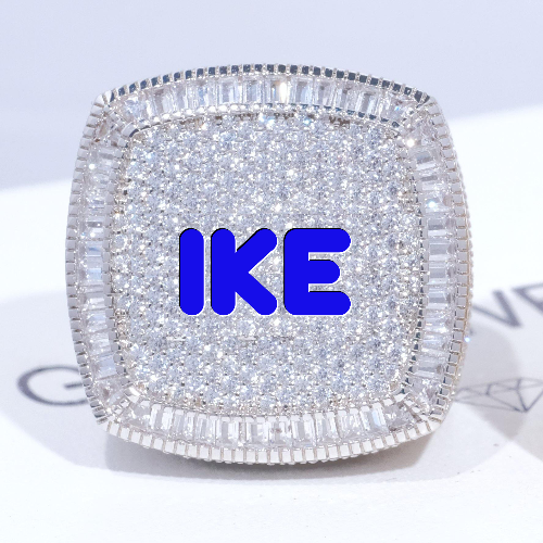 CUSTOM LETTER 3D ICED RING