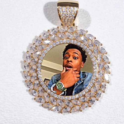 Large 3D Wheat Ear Custom Picture Pendant