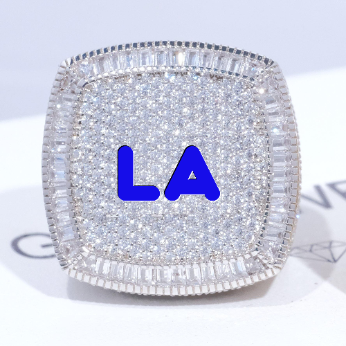 CUSTOM LETTER 3D ICED RING