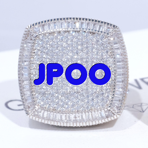 CUSTOM LETTER 3D ICED RING
