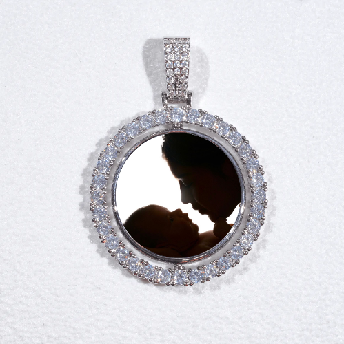 3D Spinning 2-Faced Custom Picture Pendant