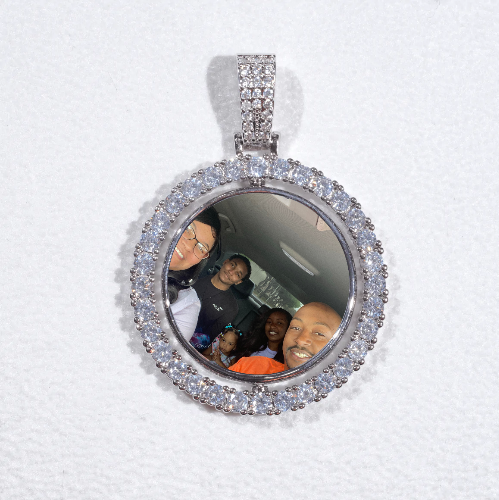 3D Spinning 2-Faced Custom Picture Pendant