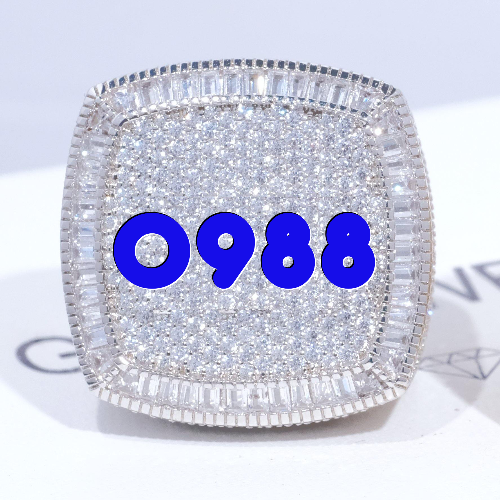 CUSTOM LETTER 3D ICED RING