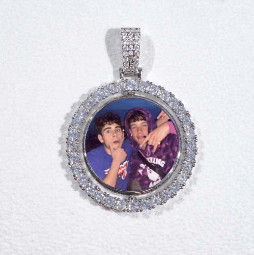 3D Spinning 2-Faced Custom Picture Pendant