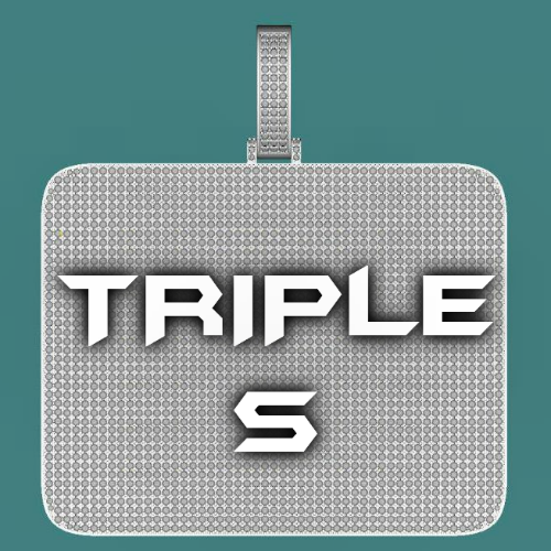 CUSTOM LETTER NECKLACE 3D BIG SQUARE