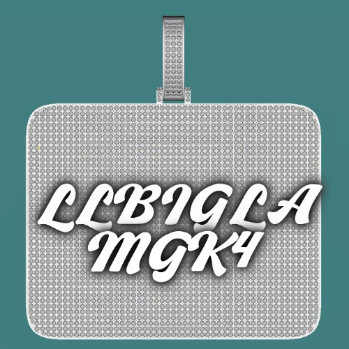 CUSTOM LETTER NECKLACE 3D BIG SQUARE