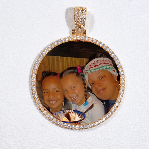 MEDIUM 3D CIRCLE CUSTOM PICTURE PENDANT