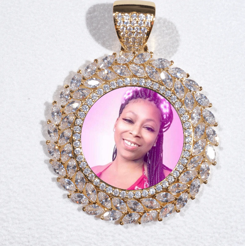 Large 3D Wheat Ear Custom Picture Pendant