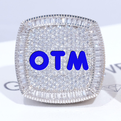 CUSTOM LETTER 3D ICED RING