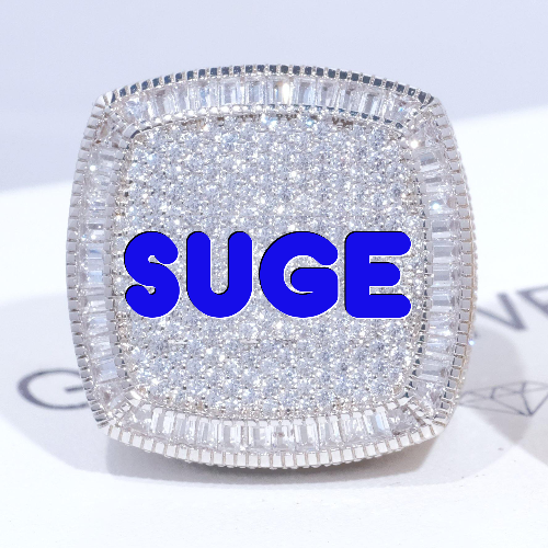 CUSTOM LETTER 3D ICED RING