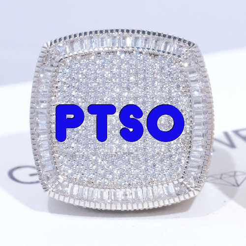 CUSTOM LETTER 3D ICED RING