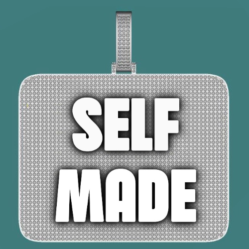CUSTOM LETTER NECKLACE 3D BIG SQUARE