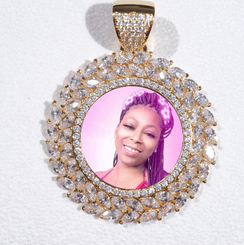 Large 3D Wheat Ear Custom Picture Pendant