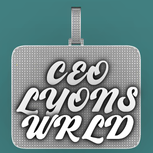 CUSTOM LETTER NECKLACE 3D BIG SQUARE