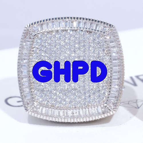 CUSTOM LETTER 3D ICED RING
