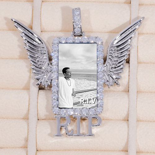 RIP WING 3D CUSTOM PICTURE PENDANT