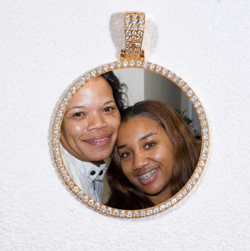 MEDIUM 3D CIRCLE CUSTOM PICTURE PENDANT
