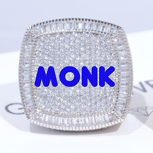 CUSTOM LETTER 3D ICED RING