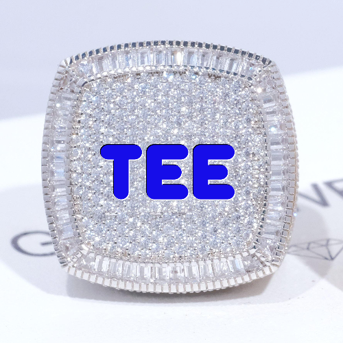 CUSTOM LETTER 3D ICED RING