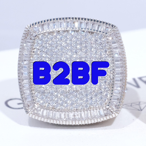 CUSTOM LETTER 3D ICED RING
