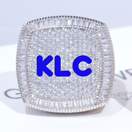 CUSTOM LETTER 3D ICED RING