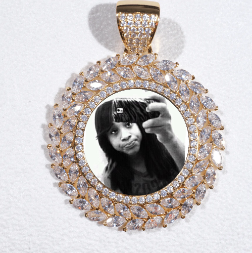 Large 3D Wheat Ear Custom Picture Pendant
