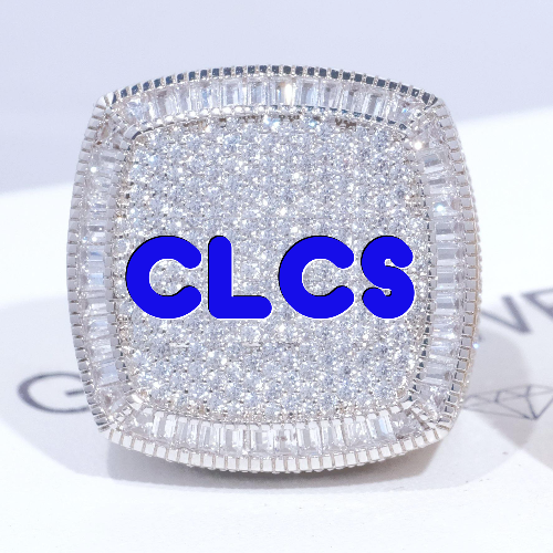 CUSTOM LETTER 3D ICED RING
