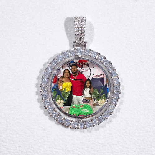 3D Spinning 2-Faced Custom Picture Pendant