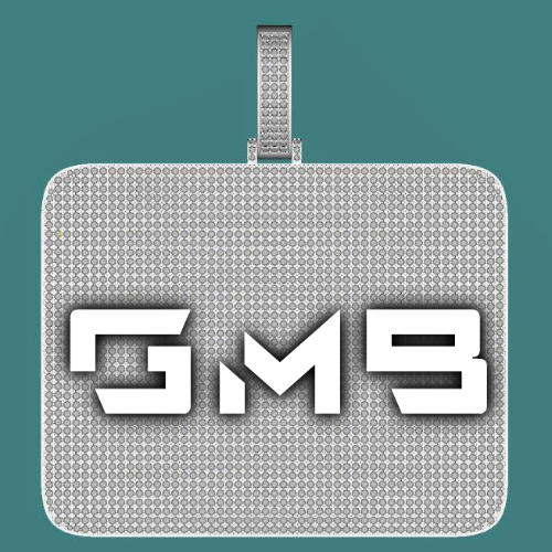 CUSTOM LETTER NECKLACE 3D BIG SQUARE