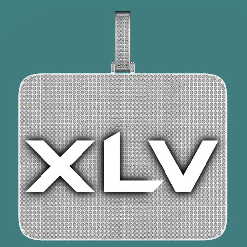 CUSTOM LETTER NECKLACE 3D BIG SQUARE