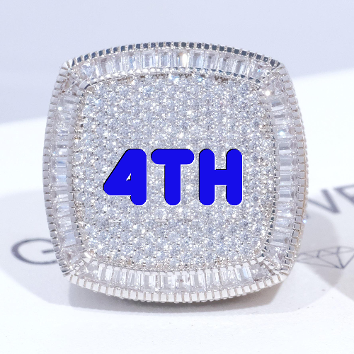 CUSTOM LETTER 3D ICED RING