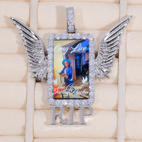 RIP WING 3D CUSTOM PICTURE PENDANT
