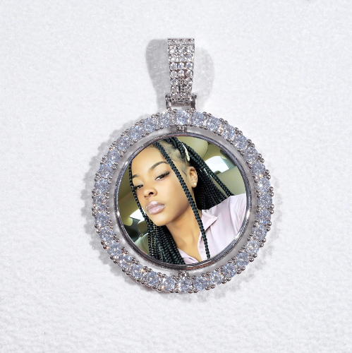 3D Spinning 2-Faced Custom Picture Pendant