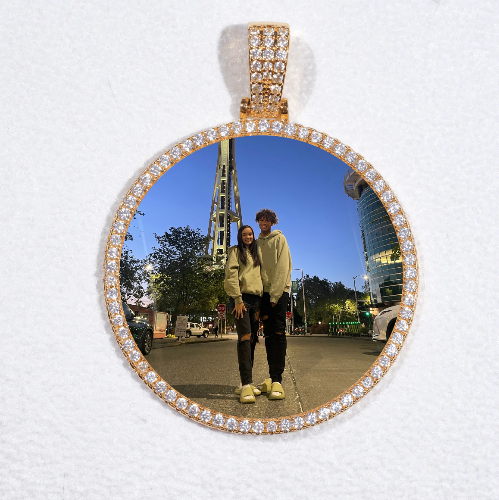 MEDIUM 3D CIRCLE CUSTOM PICTURE PENDANT