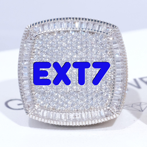 CUSTOM LETTER 3D ICED RING