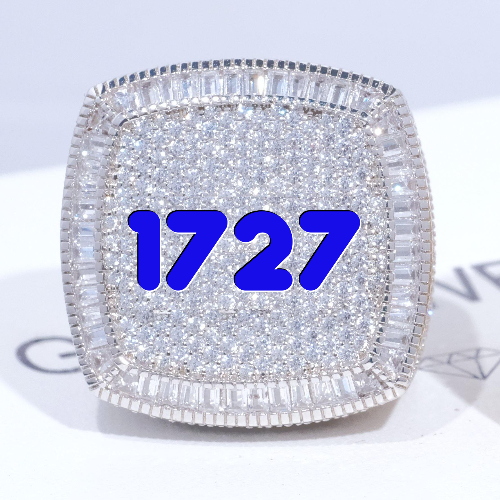 CUSTOM LETTER 3D ICED RING