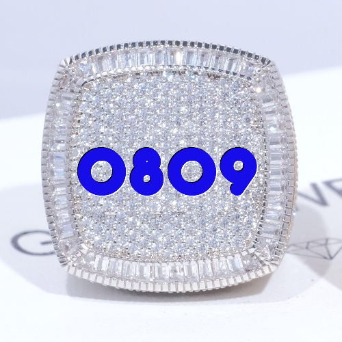 CUSTOM LETTER 3D ICED RING