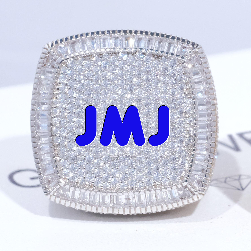 CUSTOM LETTER 3D ICED RING