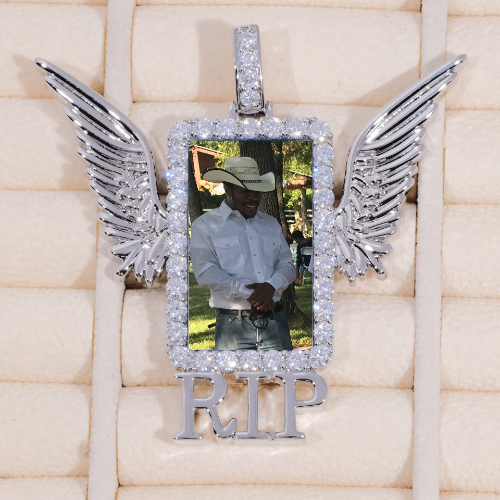 RIP WING 3D CUSTOM PICTURE PENDANT