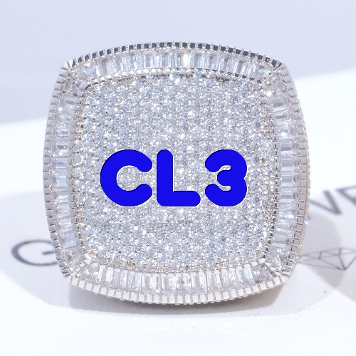 CUSTOM LETTER 3D ICED RING