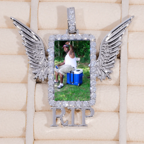 RIP WING 3D CUSTOM PICTURE PENDANT