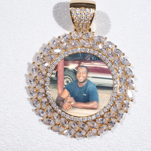 Large 3D Wheat Ear Custom Picture Pendant
