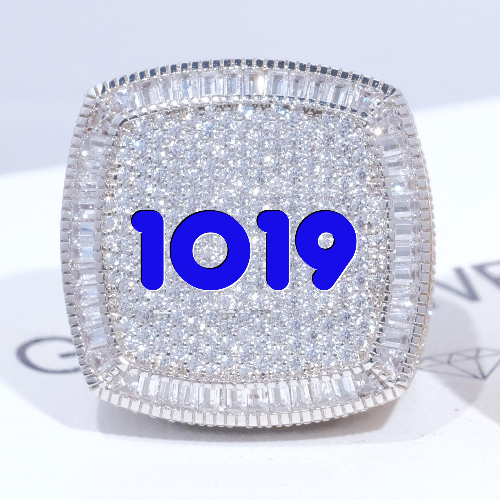 CUSTOM LETTER 3D ICED RING