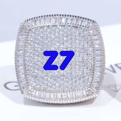 CUSTOM LETTER 3D ICED RING